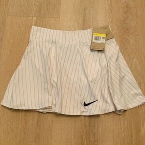Nike White Tennis Skirt with Stripes